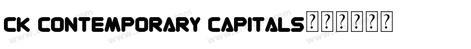 CK Contemporary Capitals字体转换